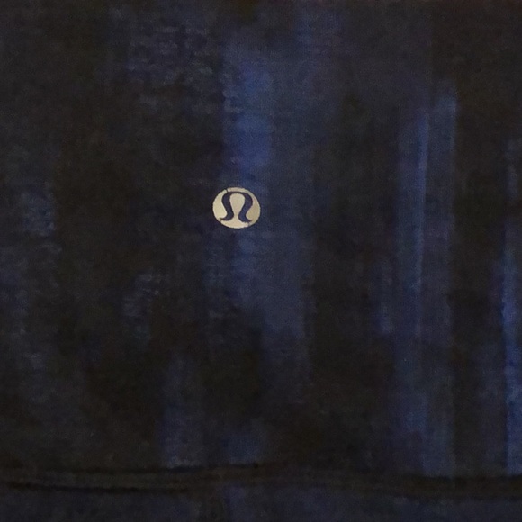 LULULEMON WUNDER UNDER PANT 6 NIGHTSKY HARBOR BLUE BLACK HR HIGH RISE ROLL DOWN - Picture 5 of 5